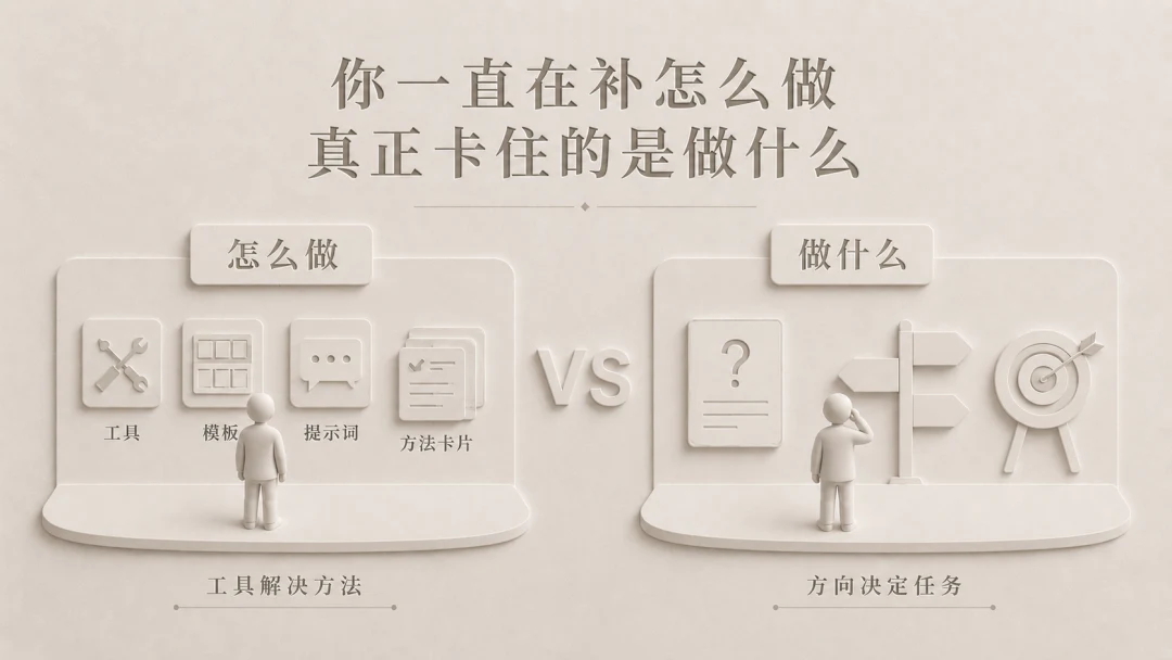 问题不在脑内空想，而在身边真实摩擦。