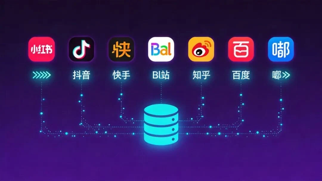 多平台支持说明它处理的是通用型社交数据获取问题,而不只是单站脚本。